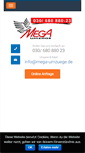Mobile Screenshot of mega-umzuege.de