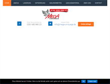 Tablet Screenshot of mega-umzuege.de